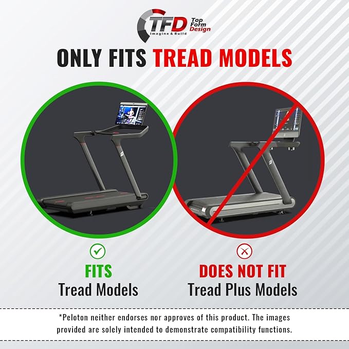 TFD The Pivot-T Compatible with Peloton Tread - Rotate Your Monitor 360 w/The Ultimate Swivel Mount - Made w/Hard Anodized Materials