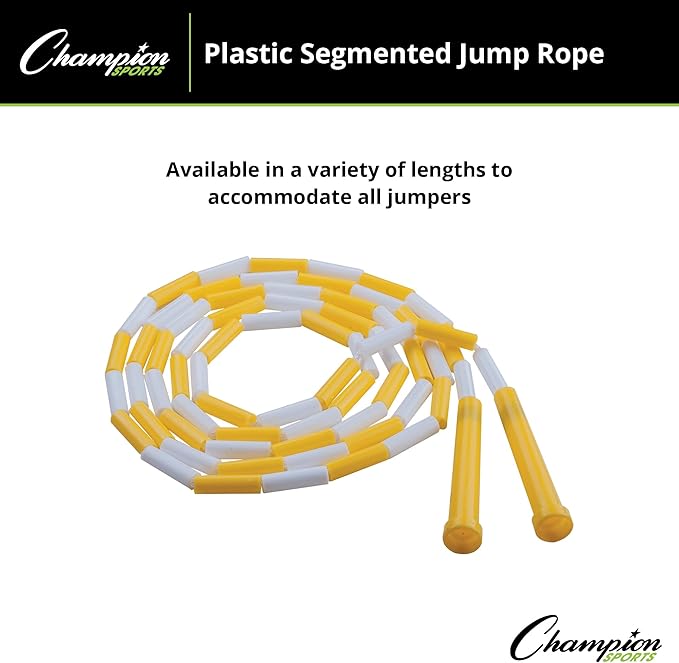 Champion Sports Classic Plastic Segmented Beaded Jump Ropes