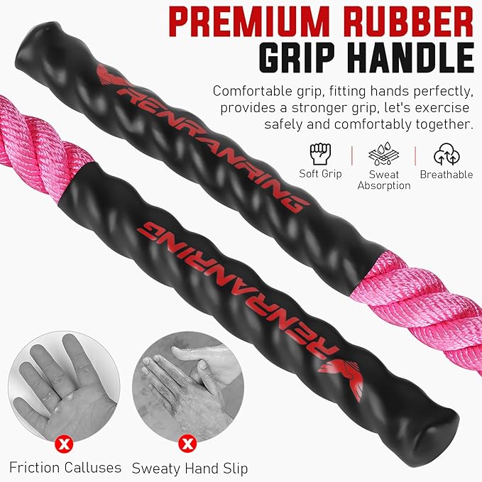 Jump Rope, 3lb 4lb 5lb Weighted Jump Rope 9.8ft Heavy