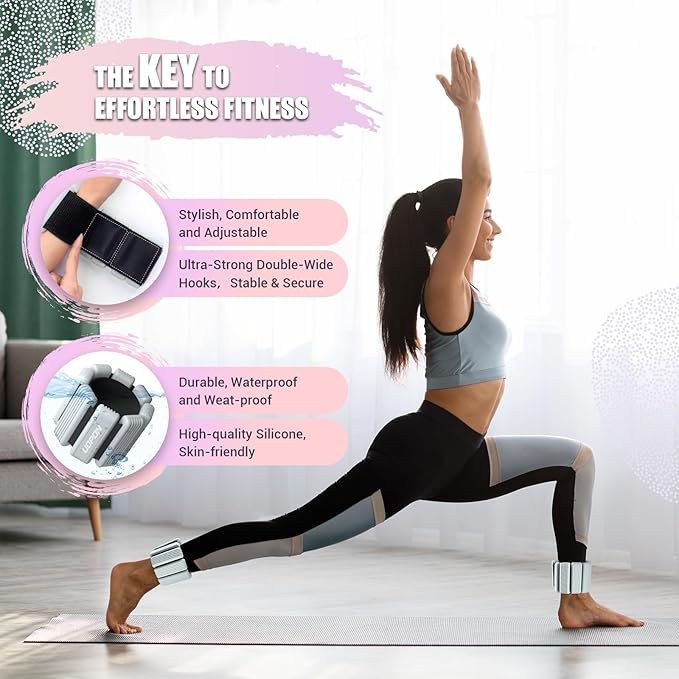 Wrist Weights for Women Set of 2 1 lbs