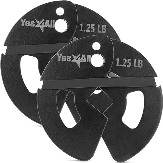 Yes4All Fractional Weight Plates Set of 6 1.25LB 2.5LB 2.5LB 5LB 5LB Pair