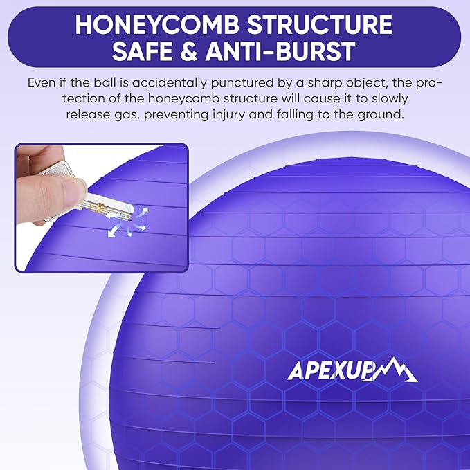 APEXUP Yoga Ball Exercise Ball
