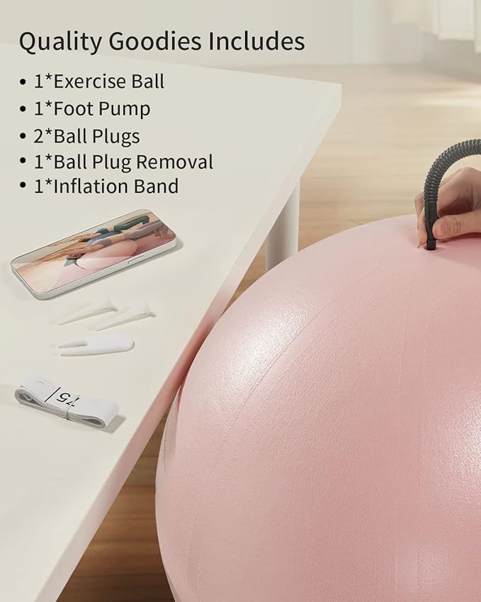 Anti-Burst Exercise Ball for Working Out