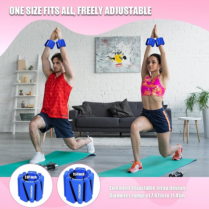 Wrist Ankle Weights Bangles 2lb for Women 2)