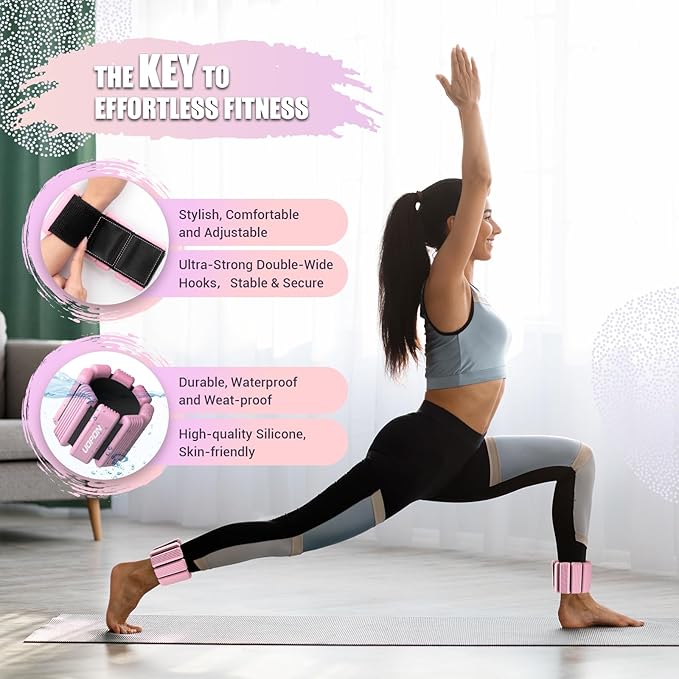 Wrist Weights for Women Set of 2 1 lbs