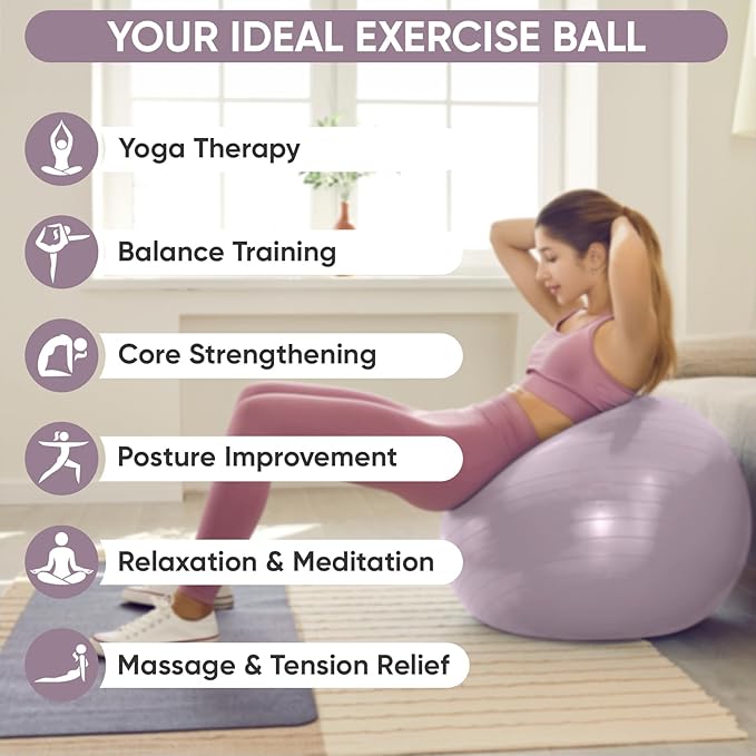 APEXUP Yoga Ball Exercise Ball