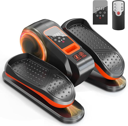 soges Under Desk Elliptical Machine,Seated Pedal Exerciser for Senior,12 Adjustable Speeds Portable bidirectional Ellipse Exerciser,Ellipse Leg Exerciser with Remote Control and Manual Mode