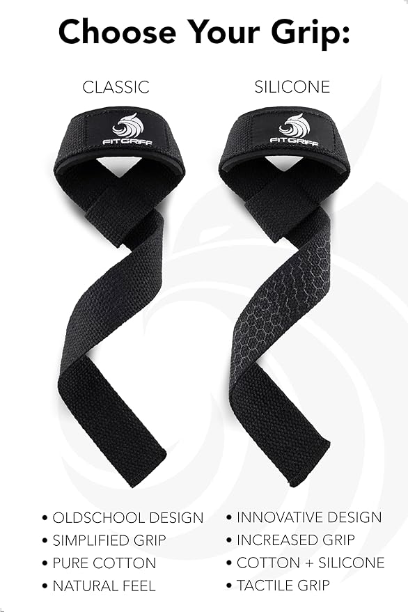 Fitgriff® Lifting Wrist Straps for Weightlifting