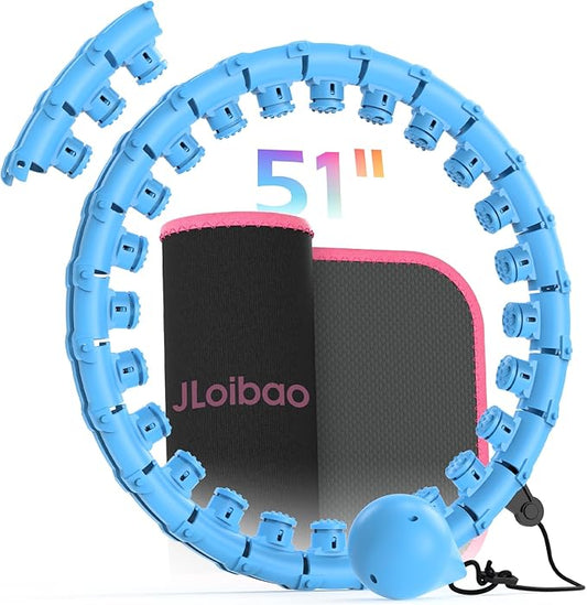 Weighted Hula Circle for Adults Weight Loss 51 Inch 27 Detachable