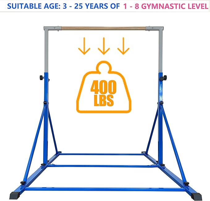 Gymnastic Bar For Kids and Teenage Ages 3-25 5 FT 6 FT 5 FT 6 FT