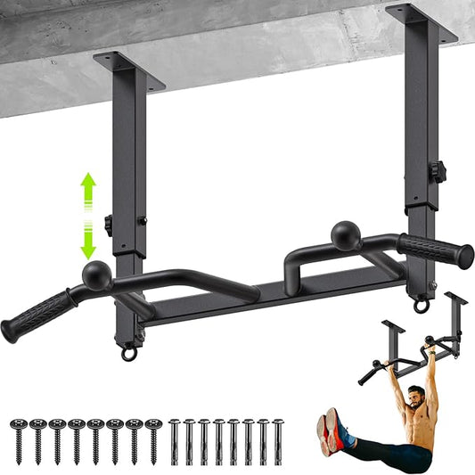 SELEWARE 24" Adjustable Ceiling Mounted Pull Up Bar