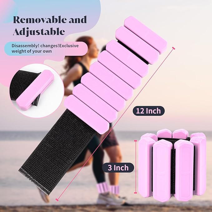 Wrist & Ankle Weights for Women Men 2 (1Lb (1Lb Each)
