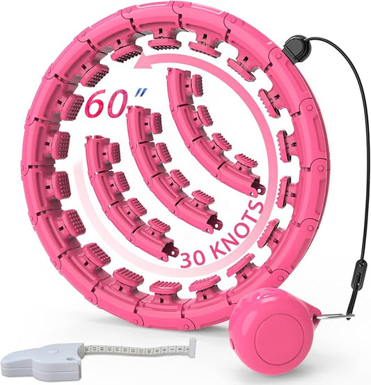 KABCON Infinity Weighted Exercise Hoop Plus Size Loss,65/62/60 Inch 2 in 1,with Weight