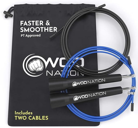 WOD Nation Adjustable Speed Jump Rope For Men