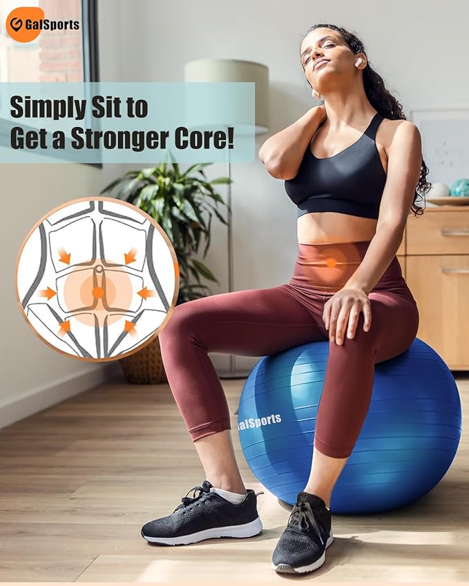 GalSports Yoga Ball Exercise Ball for Working Out