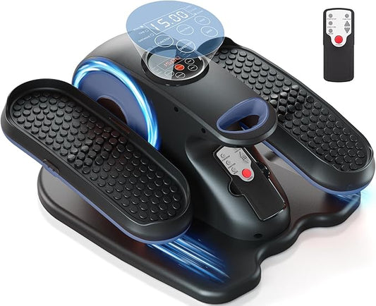 Under Desk Elliptical Machine, Ellipse Exerciser as Seen on TV for Seniors with Remote Control & 12 Adjustable Speeds, Elliptical Machine for Home