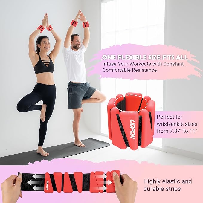 Wrist Ankle Weights for Women Set of 2 2 lbs/4 lbs/4 lbs