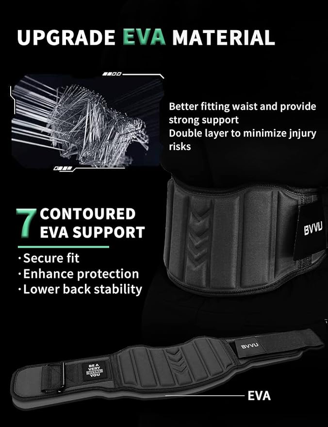 BVVU Weight Lifting Belts for Men Quick Locking