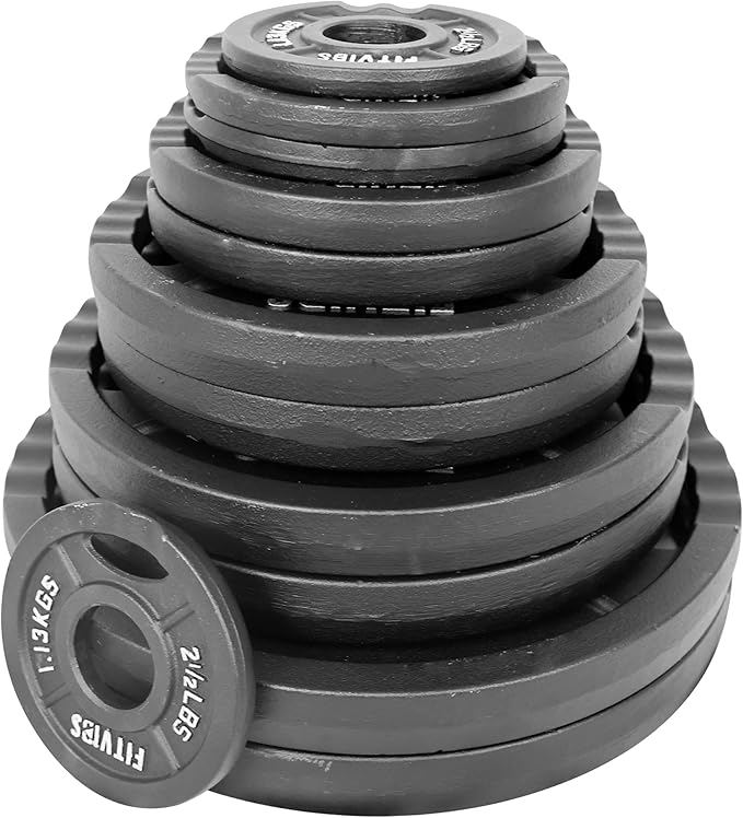 Signature Fitness Olympic Cast Iron Plate for Strength