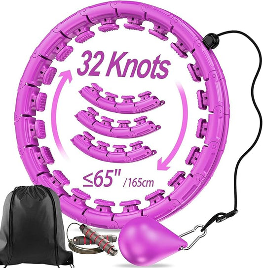 Weighted Exercise Hoop Plus Size 32 Detachable 2 in 1 Abdomen