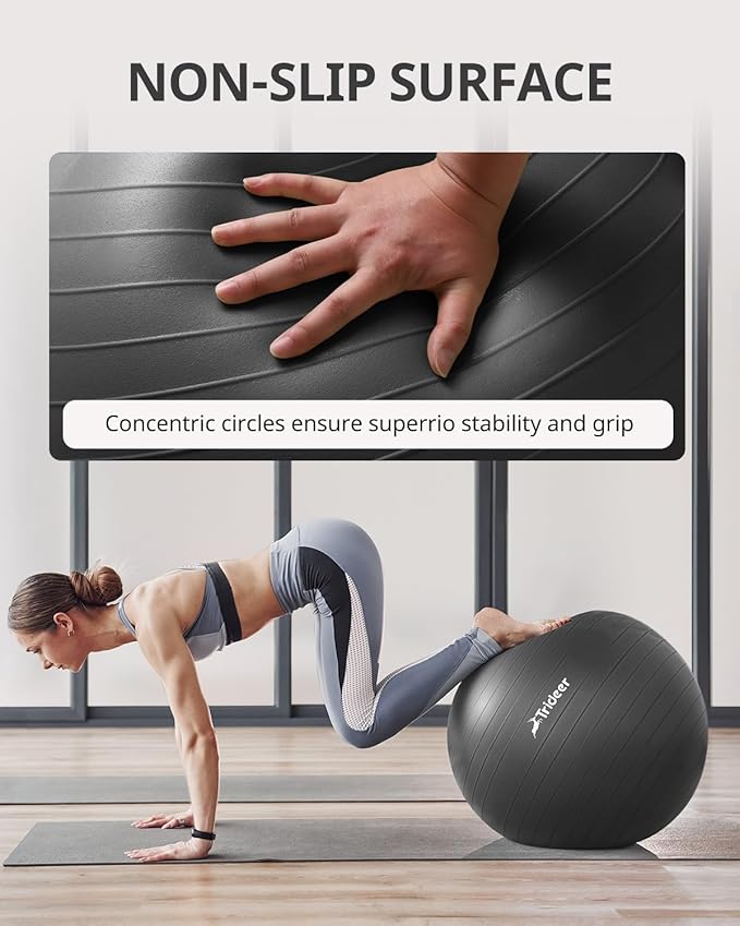 Trideer Yoga Ball Exercise Ball for Working Out 5 Sizes