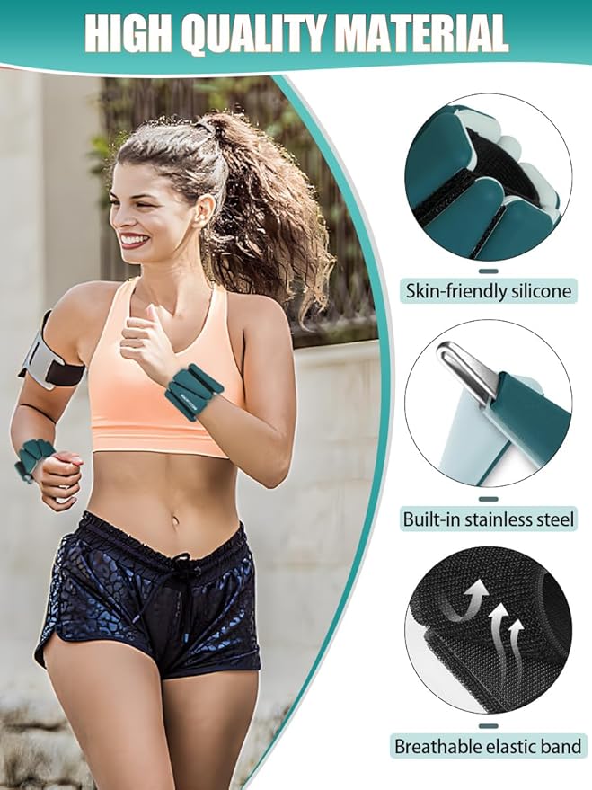 Wrist Ankle Weights Adjustable Training Intensity for Strength 2