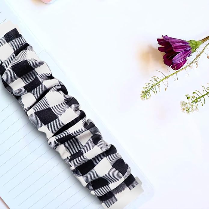 Compatible for FITVII Nexa, HM21, HM68, H86, HM57, HM78, H56 Smart Watch Fitness Tracker Bands, 18mm, 20mm, 22mm Fabric Elastic Scrunchie Elastic Women Cute Replacement Straps