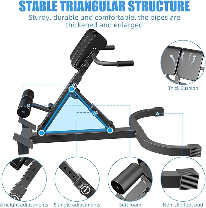 Hyper Back Extension Roman Chair – Multi-Functional Bench