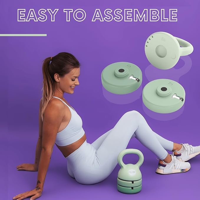 Adjustable Kettlebell - Kettlebell Weights Set for Home Gym
