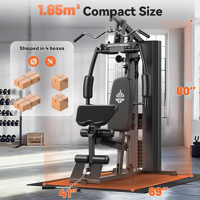 Home Gym, Multifunctional Home Gym Equipment, Workout Station 154LBS Weight