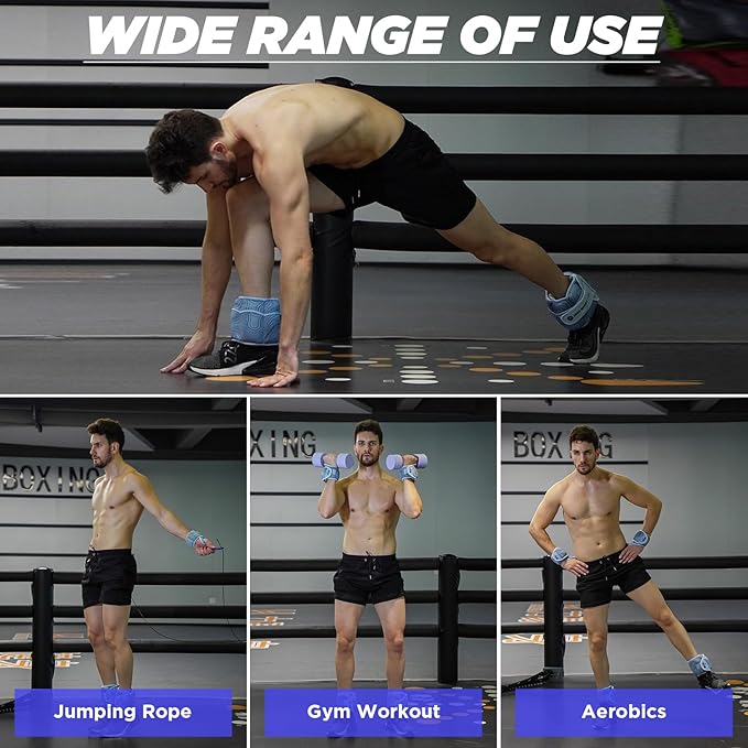 Ankle Weights 1 Pair 2 4 6 8 10 Lbs