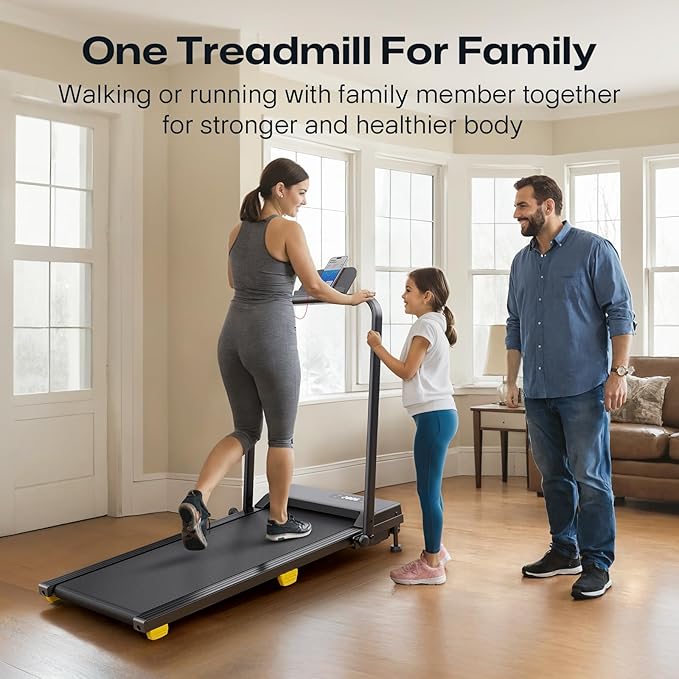 Walking pad, 3-in-1 Under Desk Treadmill for Home and Office, 2.5 HP Portable Walking Jogging Running Machine with Remote Control and LED Display