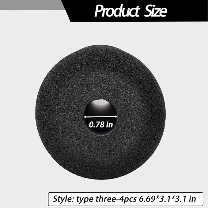 Foot Foam Pads Rollers Replacement Set for Home