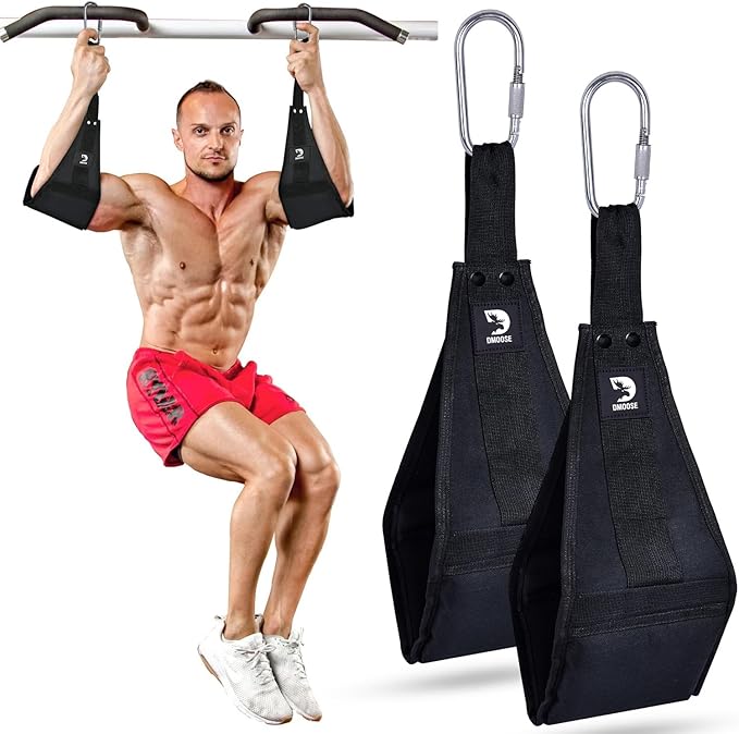 DMoose Fitness Hanging Ab Straps for Pull Up 2 Rust-Resistant