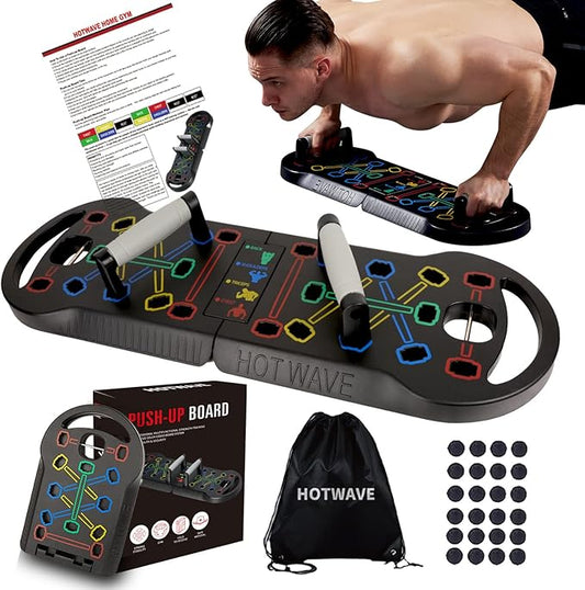 HOTWAVE Push Up Board Fitness 20 in 1 Push