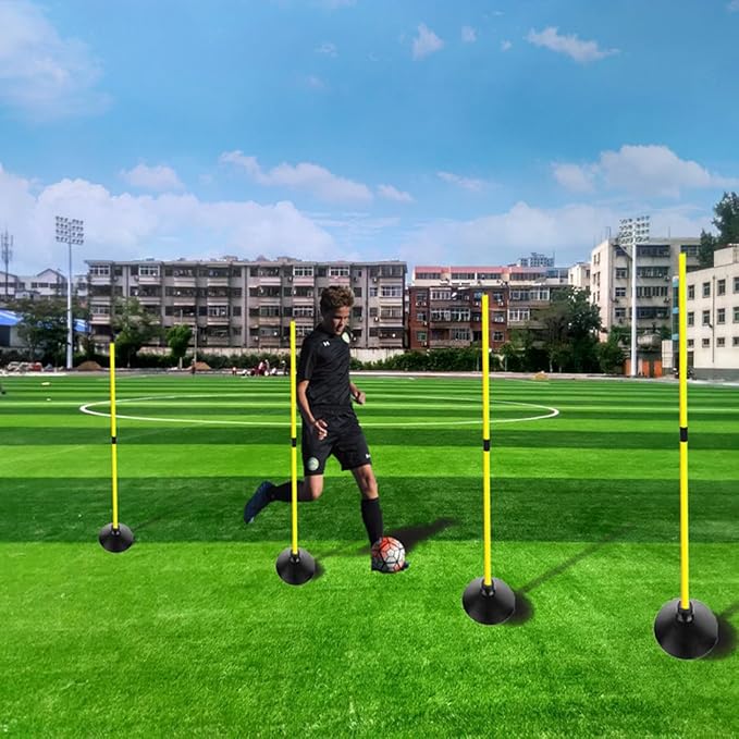 Soccer Agility Poles Set Detachable Sports Trainning Speed