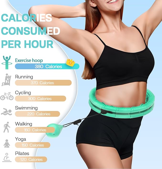 Infinity Weighted Fitness Circle for Adults 32 Detachable