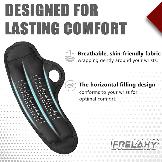 Frelaxy Wrist Weights with Thumb Loops Lock for Men Women 1lb*2 2lbs*2 3lbs*2 Ankle Weights Weighted Gloves for Running Strength Training Yoga Walking Exercises