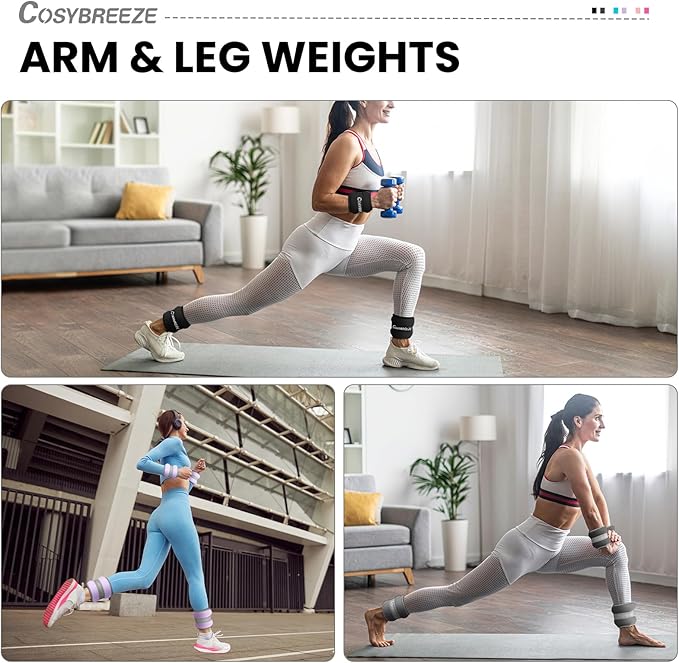 Ankle Weights for Women Men 1 2 3 4 6 6 8 8 10 10 LBS