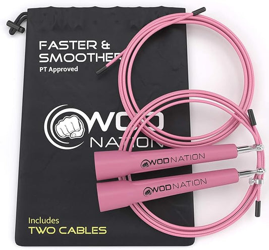 WOD Nation Adjustable Speed Jump Rope For Men
