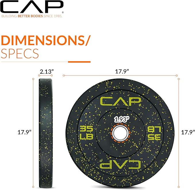 CAP Barbell Rubber Olympic Bumper Plate