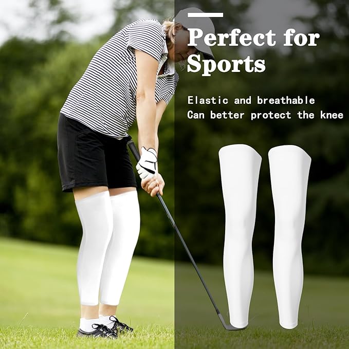 Skylety Compression Leg Sleeve Full Length Leg Sleeves Sports Cycling for Men Women, Running, Basketball