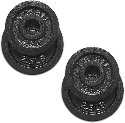 Yes4All 1.15 Inch Cast Iron Weight Plate -
