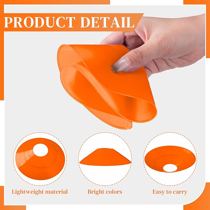 Sratte 200 Pcs Soccer Cones with Strap and