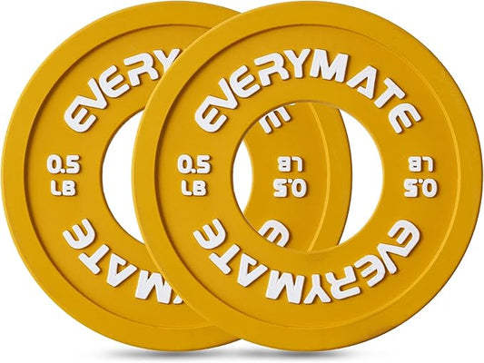 Rubber Fractional Weight Plates Set of 8 Micro 0.25LB 0.5LB 0.5LB 0.75LB 0.75LB 1 1 LB