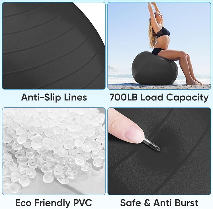 APEXUP Yoga Ball Exercise Ball