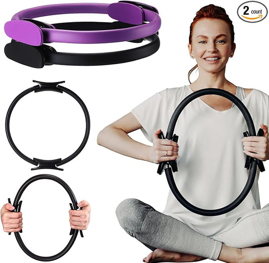 Syhood 2 Pcs Pilates Ring 14.96 Inch Pilates