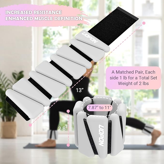Wrist Ankle Weights for Women Set of 2 2 lbs/4 lbs/4 lbs