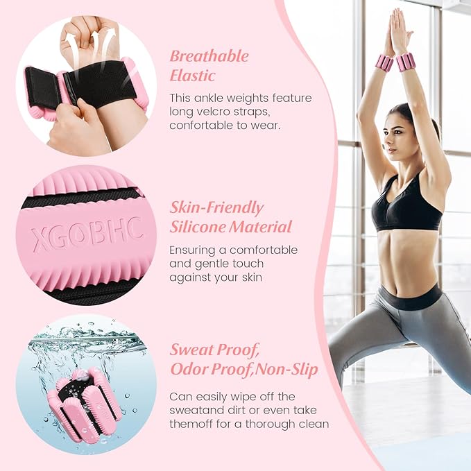 Ankle Weights Set of 2 (1lb Each)