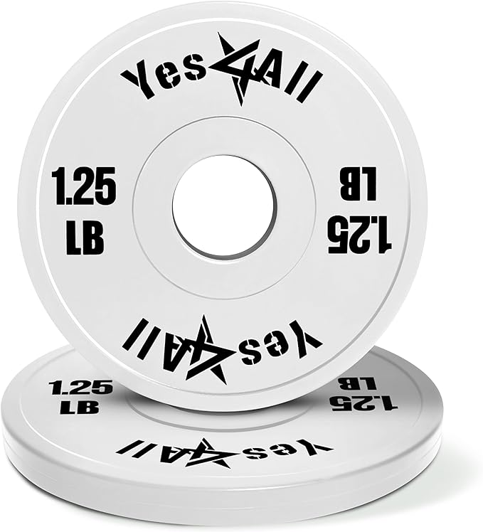 Yes4All Fractional Weight Plates Set of 6 1.25LB 2.5LB 2.5LB 5LB 5LB Pair